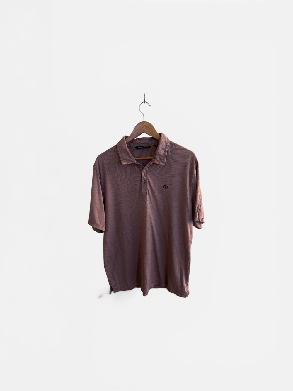 Travis Mathew Short-Sleeve Polo in Mauve